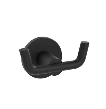 Двойной крючок для полотенец Zerix Delux M1305-2A Black (ZX4650)
