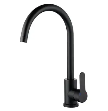 Смеситель для кухни ZERIX DAX-011 Black из нержавеющей стали SUS304 высокий (ZX4817)