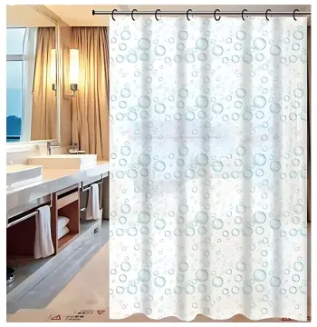 Шторка для ванной ZERIX SCP-003-180x180 из PEVA (полиэтиленвинилацетата) (Узор "Капли") (ZX5002)