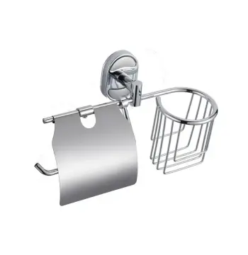 Паперотримач з кришкою та кошиком Zerix AFB-0103-1 (ZX5065)