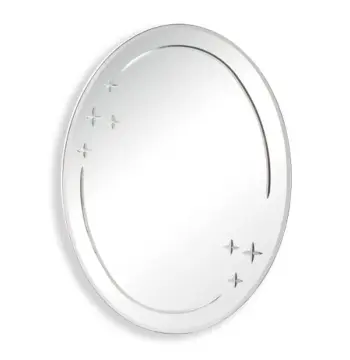 Дзеркало настінне ZERIX FUSION MOZ03-55x70 овальне з декором (ZX5632)