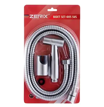 Набір SET-005SUS для гігієнічного душу Zerix BIDET SET-005.SUS з нержавіючої сталі SUS304 зі шлангом 120 см (ZX5860)