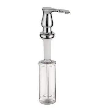 Дозатор для моющего средства ZERIX DIS-02 CHROME врезной (цвет хром) (300 мл) (ZX5966)