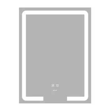 Дзеркало ZERIX PRIME MR02-60x80 з LED Touch, Anti-fog, димером, рег. яскравості (ZX6051)