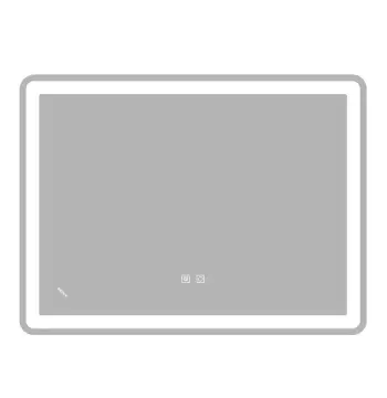 Дзеркало ZERIX MIRRA MR05-80x60-REVERSE з LED Touch, Anti-fog, димером, рег. яскравості (ZX6056)