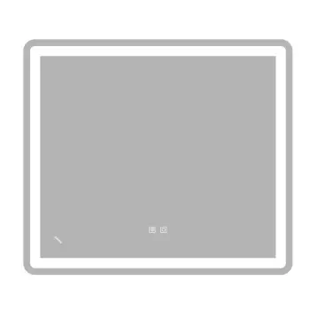 Дзеркало ZERIX MIRRA MR05-80x70-REVERSE з LED Touch, Anti-fog, димером, рег. яскравості (ZX6057)