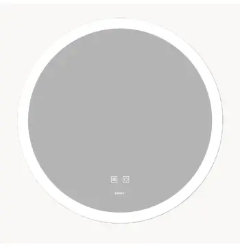 Дзеркало ZERIX SOLO MC02-80 з LED Touch, Anti-fog, димером, рег. яскравості (ZX6066)