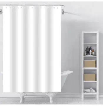 Шторка для ванной Zerix SCP-001-180x180 из PEVA (полиэтиленвинилацетата)(Цвет белый прозрачный) (ZX6076)
