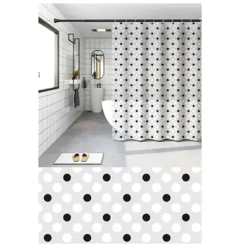 Шторка для ванной ZERIX SCP-018-180x200 из PEVA (полиэтиленвинилацетата) (Узор "Круги") (ZX6091)