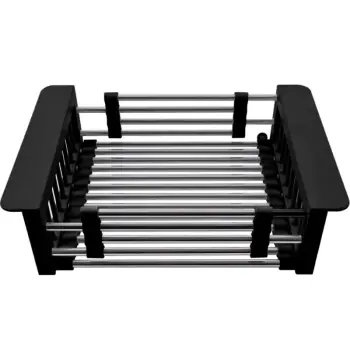 Сушилка для посуды ZERIX BAS-01.SUS BLACK из нерж. стали SUS304 (цвет черный) (ZX6104)