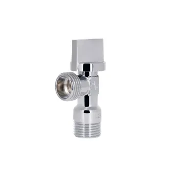 Кран приборный Thermo Alliance Base SD185W1515 латунный хромированный угловой 1/2" НР (SD185W1515)