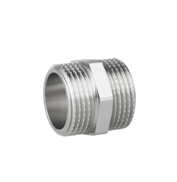 Ниппель равнопроходной Thermo Alliance Forte 1" SF35825 латунный никелированный (SF35825)