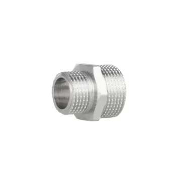 Ниппель редукционный Thermo Alliance 1/2х3/4 Forte 1/2"х3/4" SF3592015 латунный никелированный с наружной/наружной резьбой (SF3592015)