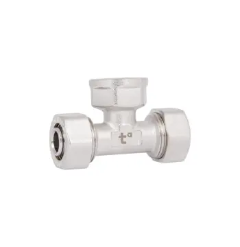 Тройник обжимной Thermo Alliance 20х3/4х20 Standart 20х3/4"х20 латунный с внутренней резьбой (SD159W202020)