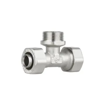 Тройник обжимной Thermo Alliance 20х3/4х20 Standart 20х3/4"х20 латунный никелированный с наружной резьбой (SD160W202020)