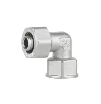 Уголок обжимной Thermo Alliance Standart 16х1/2" латунный никелированный с внутренней резьбой (SD156W1615)