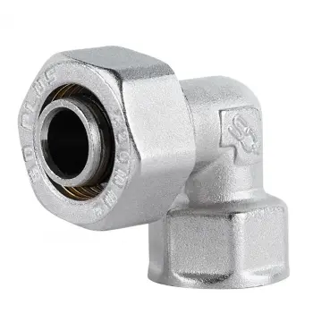 Уголок обжимной Thermo Alliance Standart 20х1/2" ВР SD156W2015 никелированный латунный с внутренней резьбой (SD156W2015)