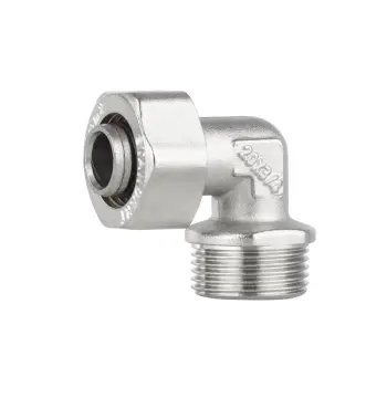 Уголок обжимной Thermo Alliance Standart 20х3/4" никелированный латунный с наружной резьбой (SD157W2020)