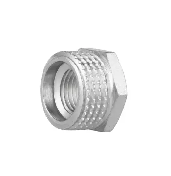 Футорка Thermo Alliance 1/2х1/4 Forte 1/2"х1/4" латунная никелированная с наружно-внутренней резьбой (SF374156)