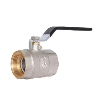 Кран шаровый Thermo Alliance Base SD600W32 латунный никелированный 1 1/4" ВР для воды с рычагом (SD600W32)