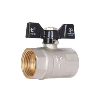 Кран шаровой Thermo Alliance Base 1" ВР для воды (бабочка) SD602W25