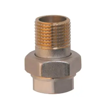 Сгон-американка прямой Thermo Alliance Base TAB190W20 латунный белый 3/4" ВН (TAB190W20)