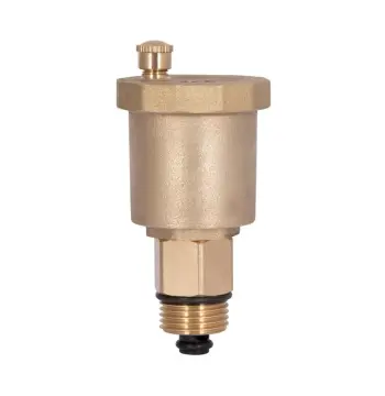 Автоматический воздухоотводчик Thermo Alliance Standart SD28015 латунный 1/2" с запорным клапаном (SD28015)