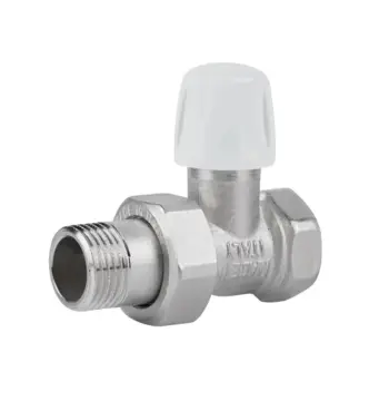 Вентиль радіаторний Icma 815 нікельований латунний прямий 1/2" без ручки (82815AD06)