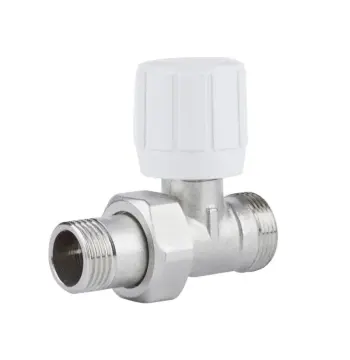 Вентиль радиаторный Icma №828 прямой никелированный 1/2" под фитинг (82828AD06)