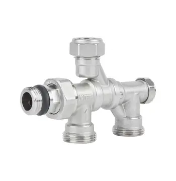 Кран радиаторный комбинированный Icma 1/2"х3/4",нижнее подключение №877