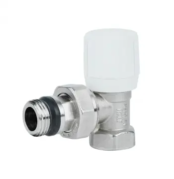 Кран радіаторний Icma 951 латунний кутовий 1/2" з антипротіканням (82951AD06)