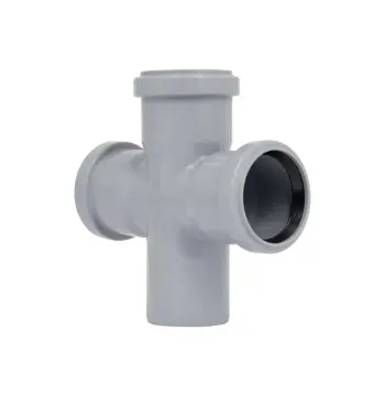 Хрестовина каналізаційна TA Sewage 50 поліпропіленова сіра 90° (CZ050003)