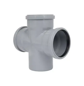 Хрестовина для внутрішньої каналізації TA Sewage 110 90° поліпропіленова малошумна (CZ110005)