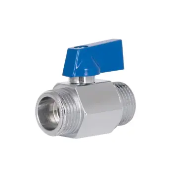 Кран кульовий приладовий Thermo Alliance Standart Mini SD189W15 латунний прямий 1/2" ЗР/ЗР (SD189W15)