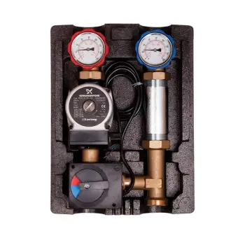 Насосная группа Icma №R001 с левым подключением 1 1/2"х3/4" и автоматической регулировкой (93R001AESP32153)