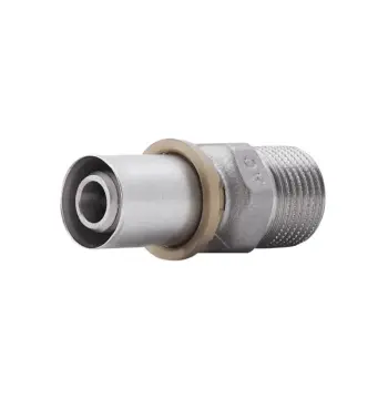 Пресс-переходник Icma 16х1/2 402 16x1/2" латунный никелированный с наружной резьбой (81402ADGH06)