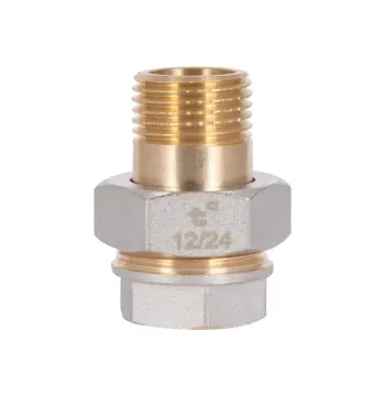 Сгон-американка прямой Thermo Alliance Base SD190W15 латунный никелированный 1/2" ВН (SD190W15)