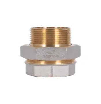 Сгон-американка прямой Thermo Alliance Base SD190W50 латунный никелированный 2" ВН (SD190W50)