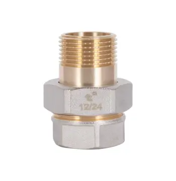 Сгон-американка прямой Thermo Alliance Base SD190W20 латунный никелированный 3/4" ВН (SD190W20)