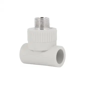 Тройник PPR Blue Ocean 20х1/2х20 20х1/2"х20 серый с латунной наружной резьбой (BOETTX2001XXX)
