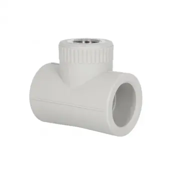 Тройник PPR Blue Ocean 32х1/2х32 32х1/2"х32 серый с латунной внутренней резьбой (BOITTX3201XXX)