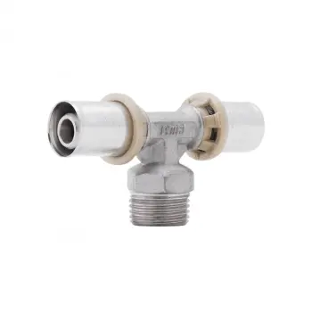 Тройник пресс Icma 16х1/2"х16 НР №407