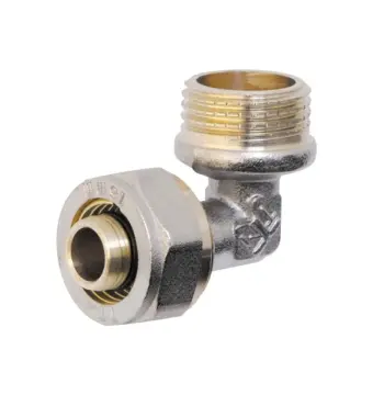 Уголок обжимной Valve 16х1/2 SV1571615 латунный с наружной резьбой 16x1/2 (SD00009912)