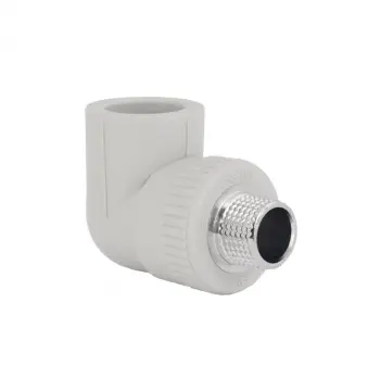 Уголок PPR Blue Ocean 25х1/2" 90° с латунной наружной резьбой (BOET902501XXX)