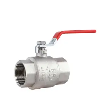 Кран шаровой Thermo Alliance Forte SF600W40 латунный 1 1/2" ВР для воды с ручкой-рычагом (SF600W40)