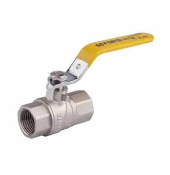 Кран шаровой Thermo Alliance Forte SF600G40 латунный для газа 1 1/2" с внутренней резьбой и ручкой-рычагом (SF600G40)