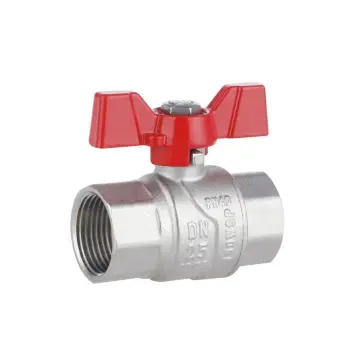 Кран шаровый Thermo Alliance Forte SF602W25 латунный 1" ВВ с ручкой-бабочкой (SF602W25)
