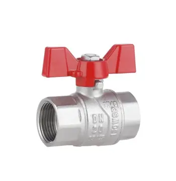 Кран кульовий Thermo Alliance Forte SF602W20 латунний 3/4" ВВ для води з ручкою-метеликом (SF602W20)