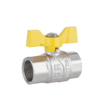 Кран шаровый Thermo Alliance Forte SF602G20 латунный газовый 3/4" ВР с ручкой-бабочкой (SF602G20)