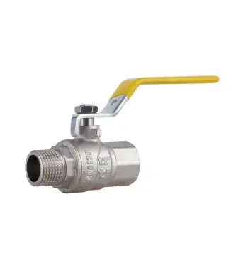 Кран шаровой газовый Thermo Alliance Forte SF605G15 латунный с ручкой-рычагом 1/2" ВН (SF605G15)